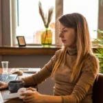 Modern remote work setup and distributed team collaboration
