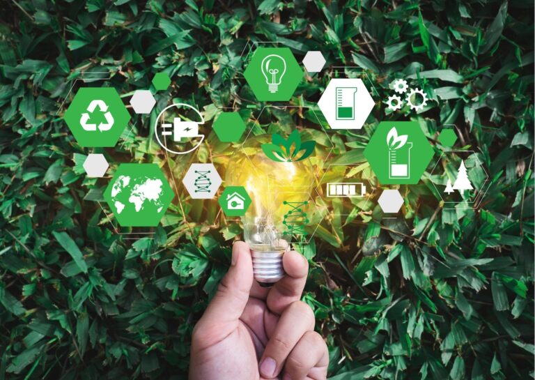 Modern sustainable business practices and eco-friendly corporate strategies